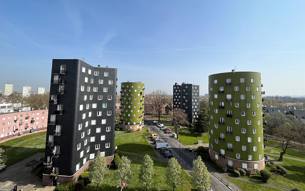 Bâtiments de la Cité de l'Abreuvoir à Bobigny