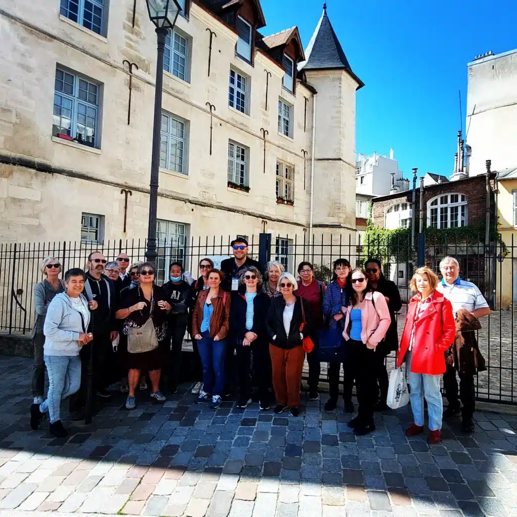 Groupe de visiteurs, Andréa, Paris